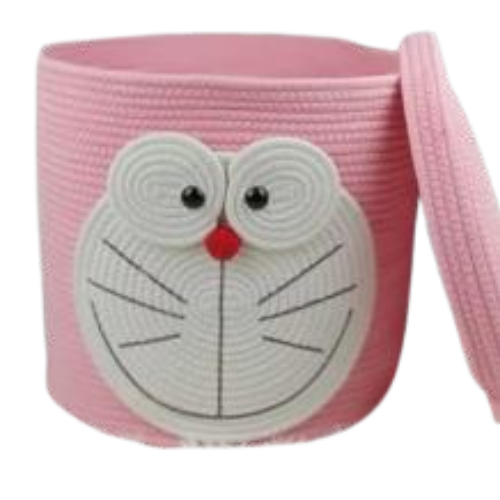 Pink Rope Storage Basket